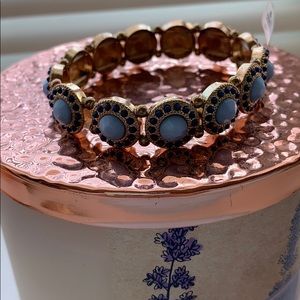 Circle blue and gold bracelet